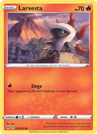 Larvesta (29) - SWSH03: Darkness Ablaze (SWSH03)