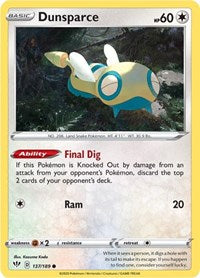 Dunsparce (137) - SWSH03: Darkness Ablaze (SWSH03)