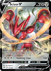 Scizor V (118) - SWSH03: Darkness Ablaze (SWSH03)
