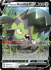 Galarian Stunfisk V (128) - SWSH03: Darkness Ablaze (SWSH03)