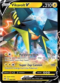Vikavolt V (60) - SWSH03: Darkness Ablaze (SWSH03)