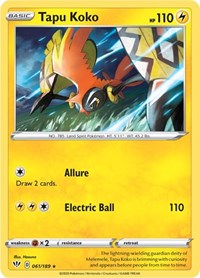 Tapu Koko (61) - SWSH03: Darkness Ablaze (SWSH03)