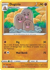 Dugtrio (85) - SWSH03: Darkness Ablaze (SWSH03)