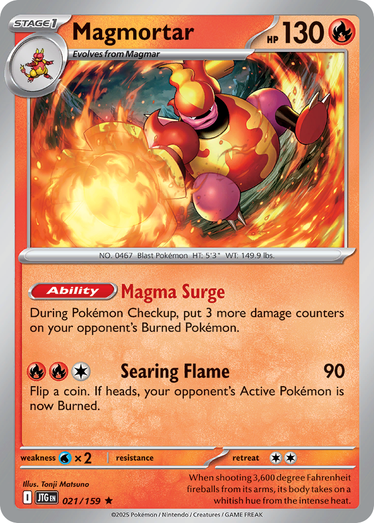 Magmortar (21/159) - [Holo Foil] Journey Together (JTG)
