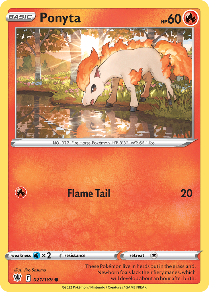 Ponyta (21/189) - [Reverse Holo] Astral Radiance (ASR)