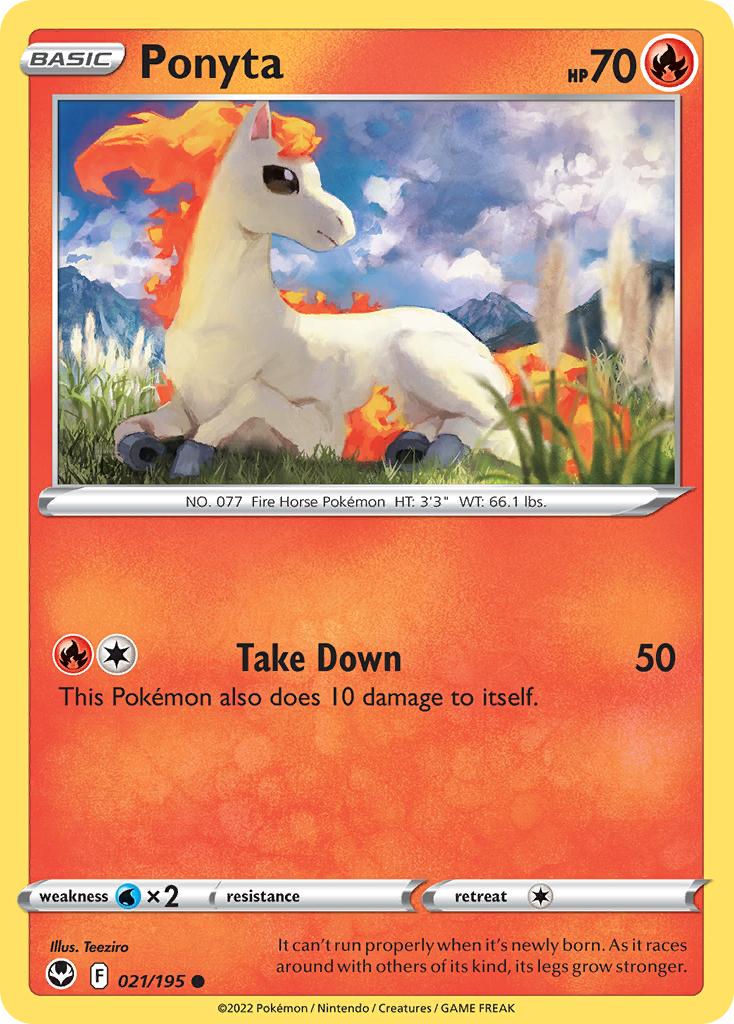 Ponyta (21/195) - Silver Tempest (SIT)