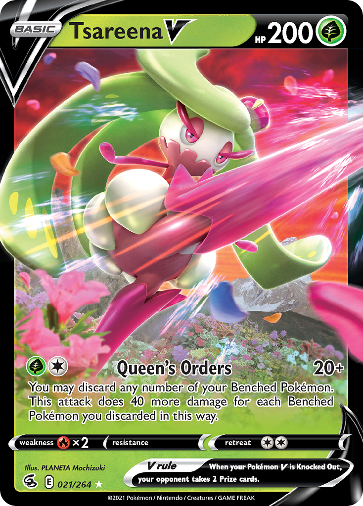 Tsareena V (21/264) - [Holo Foil] Fusion Strike (FST)