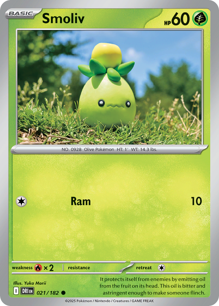 Smoliv (21/182) - [Reverse Holo] Destined Rivals (DRI)