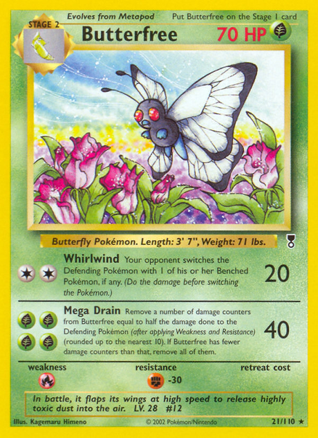 Butterfree (21/110) - [Reverse Holo] Legendary Collection (LC)