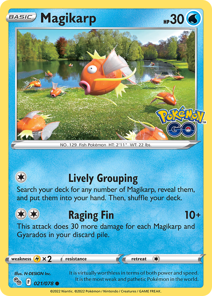 Magikarp (21/78) - [Reverse Holo] Pokemon GO (PGO)