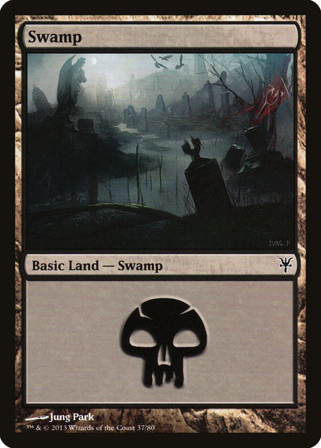 Swamp (37) - Duel Decks: Sorin vs. Tibalt (DDK)
