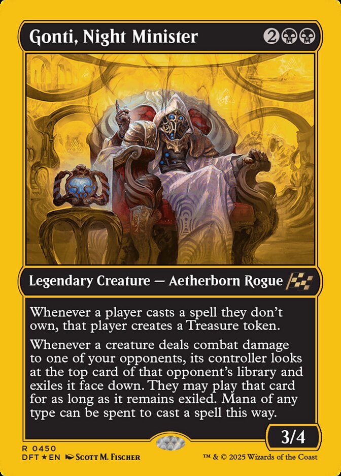 Gonti, Night Minister - [First Place Foil] Aetherdrift (DFT)