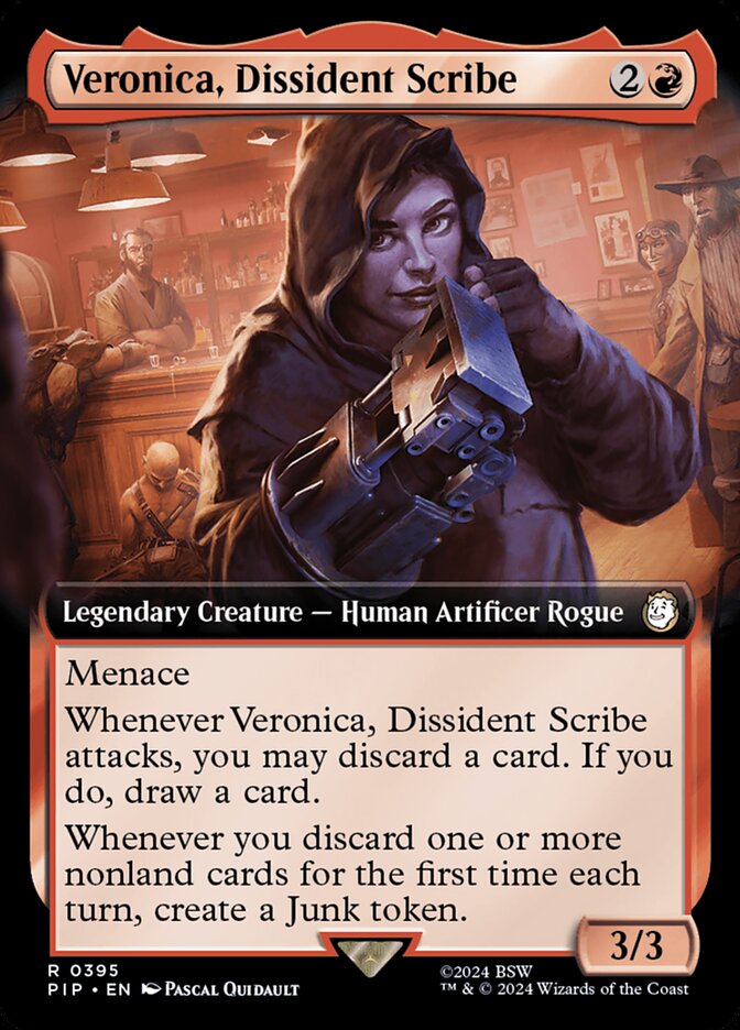 Veronica, Dissident Scribe - [Foil, Extended Art] Fallout (PIP)