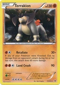 Terrakion - 73/101 (Cosmos Holo) (73) - Blister Exclusives (BLE)