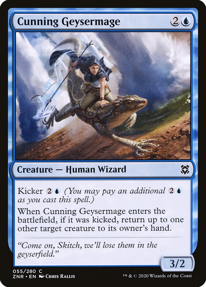 Cunning Geysermage (55) - Zendikar Rising (ZNR)