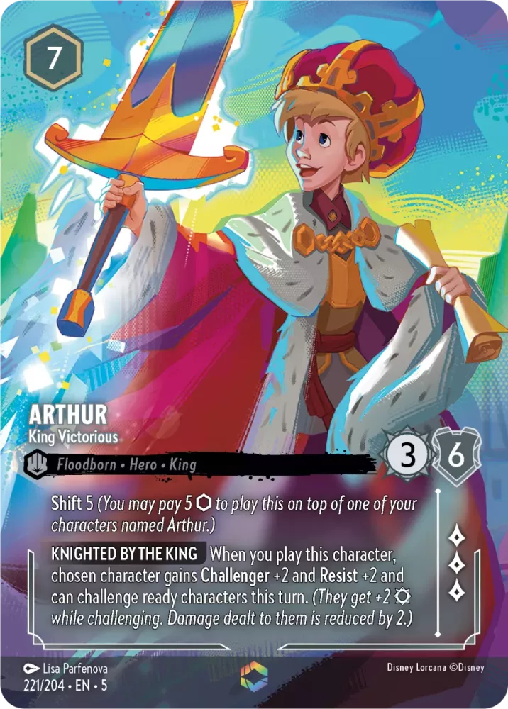 Arthur - King Victorious - [Foil, Enchanted] Shimmering Skies (5)