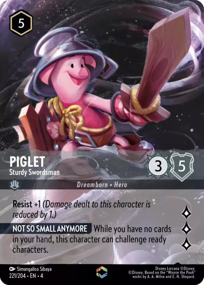 Piglet - Sturdy Swordsman - [Foil, Enchanted] Ursula's Return (4)