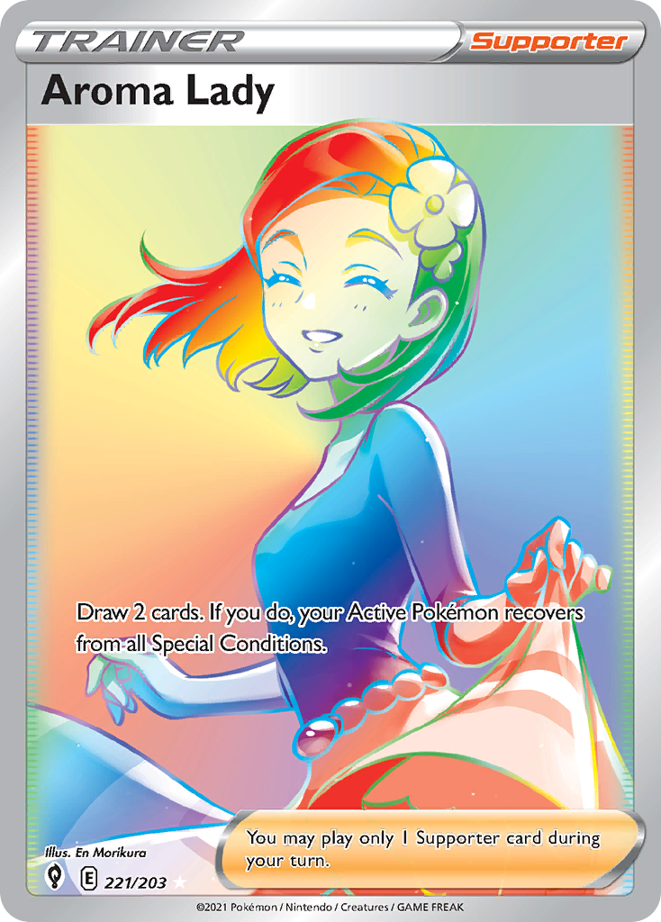 Aroma Lady (221/203) - [Rainbow Holo] Evolving Skies (EVS)