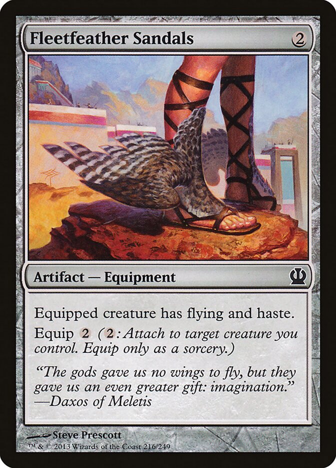 Fleetfeather Sandals (216) - Theros (THS)