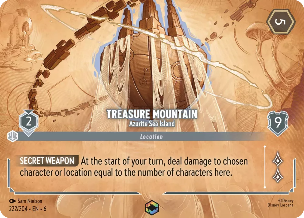 Treasure Mountain - Azurite Sea Island - [Foil, Enchanted] Azurite Sea (6)