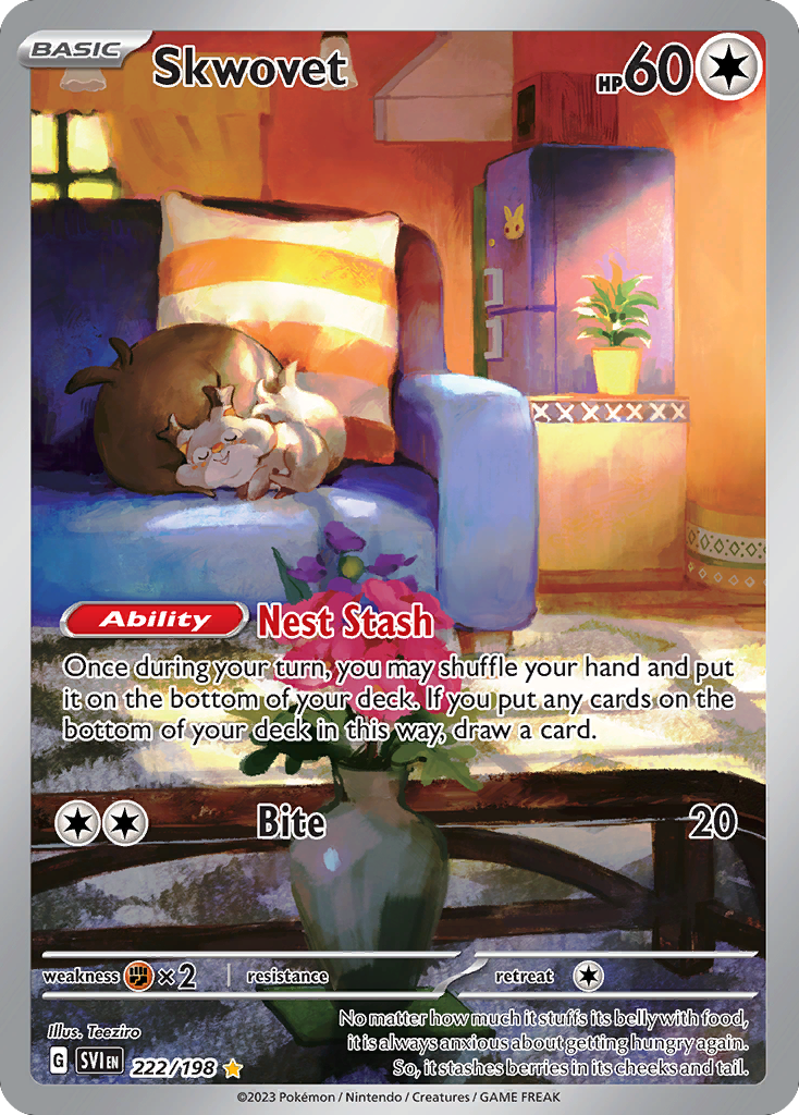 Skwovet (222/198) - [Illustration Rare] Scarlet & Violet (SVI)