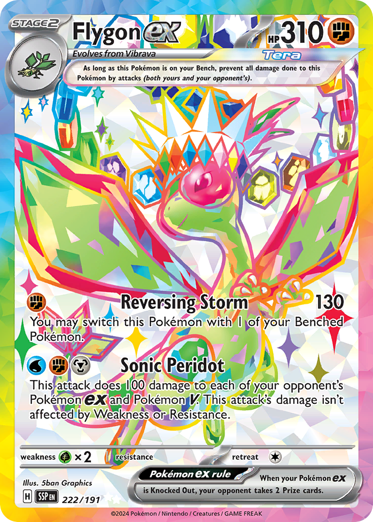 Flygon ex (222/191) - [Full Art] Surging Sparks (SSP)