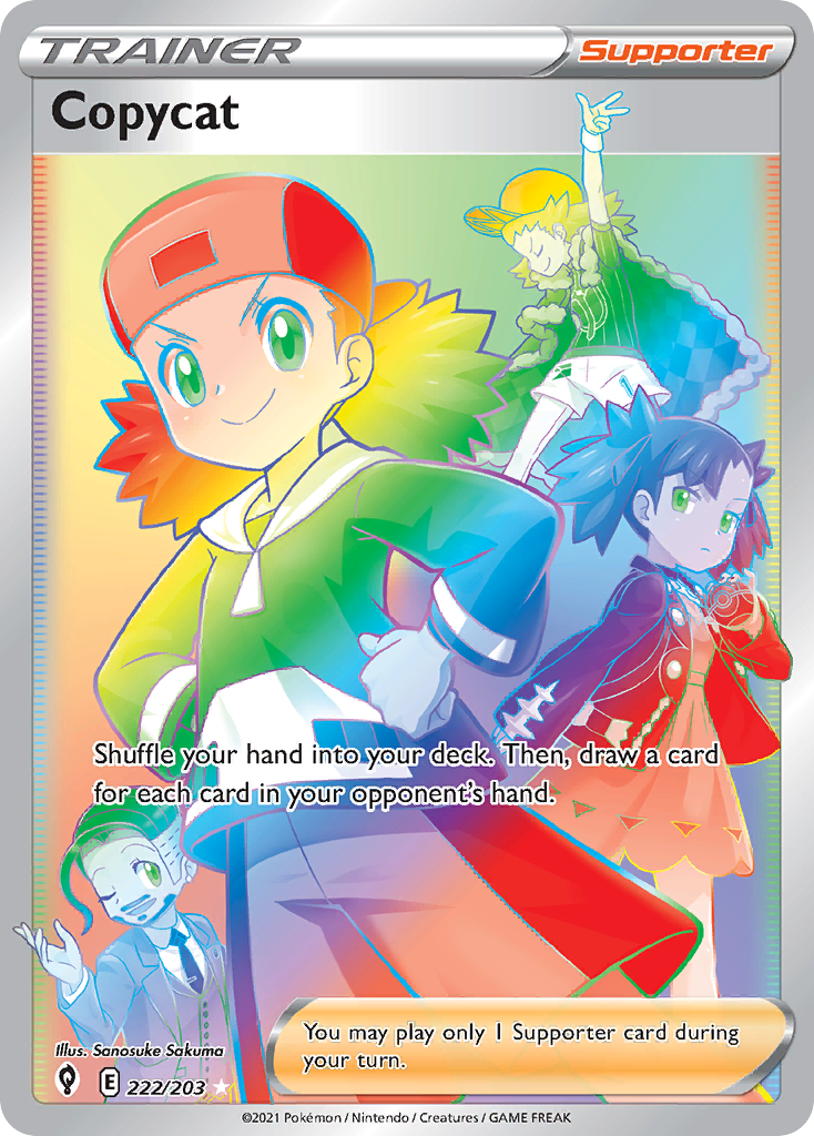 Copycat (222/203) - [Rainbow Holo] Evolving Skies (EVS)