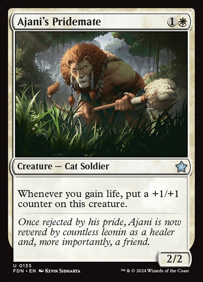 Ajani's Pridemate - [Foil] Foundations (FDN)