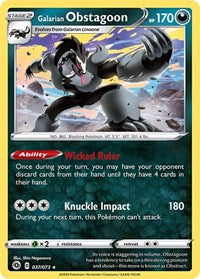 Galarian Obstagoon (37) - Champion's Path (CHP)