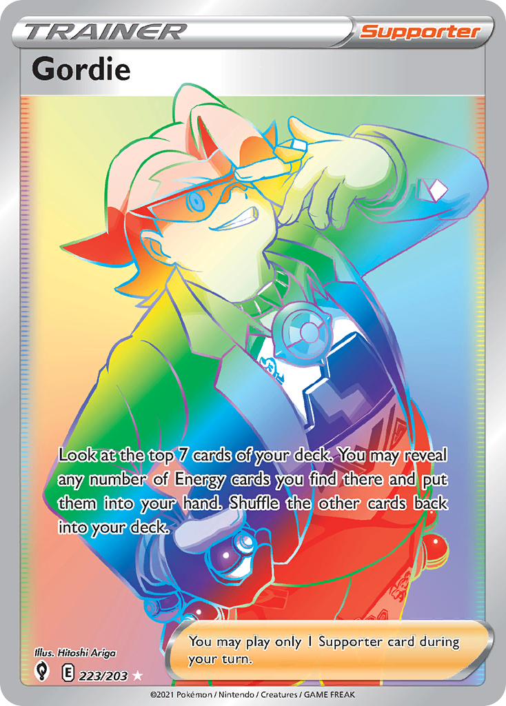 Gordie (223/203) - [Rainbow Holo] Evolving Skies (EVS)
