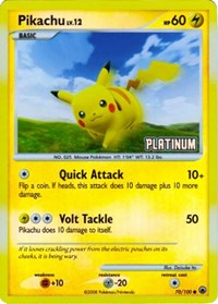 Pikachu - 70/100 (70) - Burger King Promos (BKP)