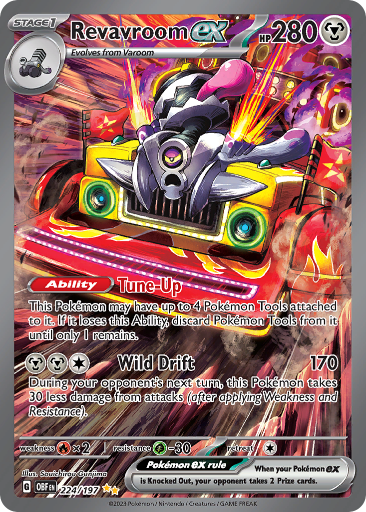 Revavroom ex (224/197) - [Holo Foil] SV3: Obsidian Flames (OBF)