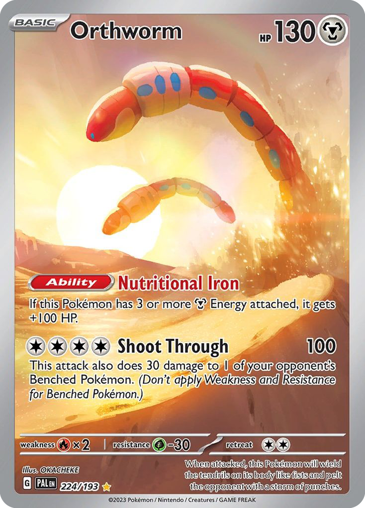 Orthworm (224/193) - [Illustration Rare] Paldea Evolved (PAL)