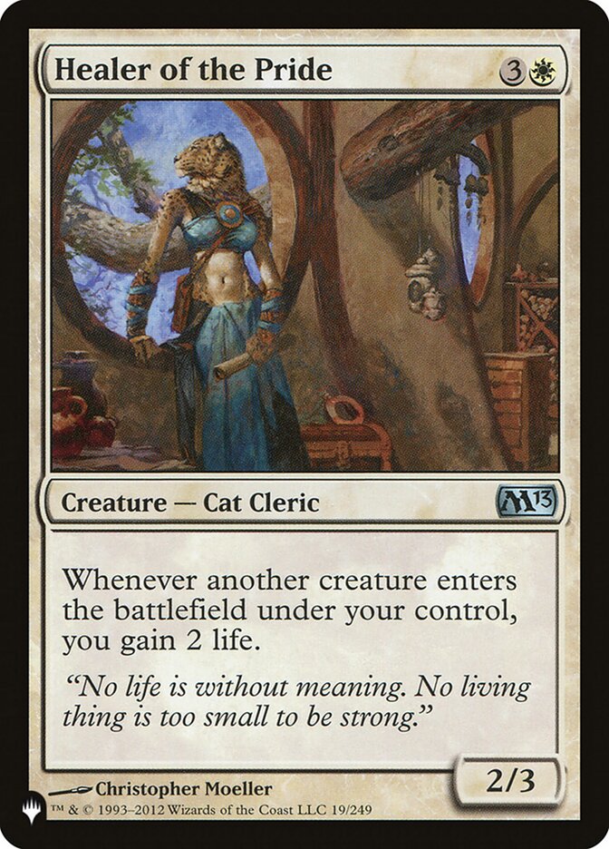 Healer of the Pride (M13-19) - The List (PLST)