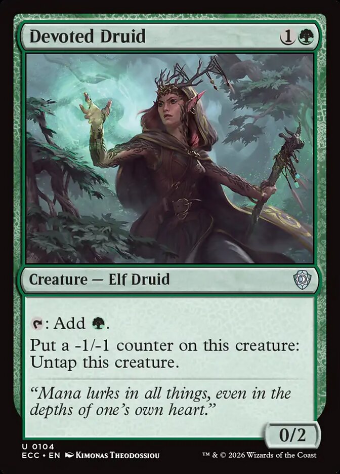 Devoted Druid (104) - Lorwyn Eclipsed Commander (ECC)