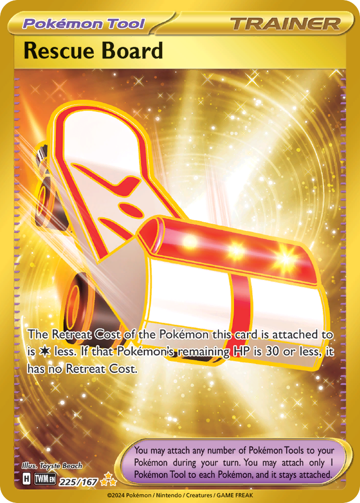 Rescue Board (225/167) - [Gold Holo] Twilight Masquerade (TWM)   Alchemist's Refuge