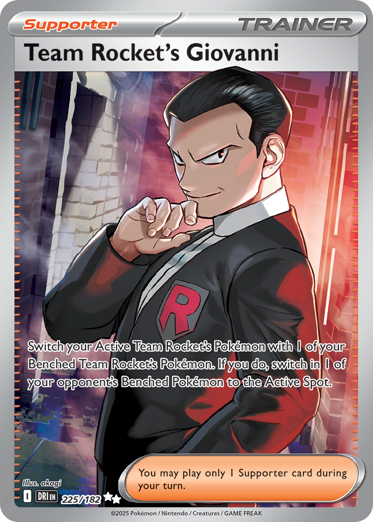 Team Rocket's Giovanni (225/182) - [Full Art] Destined Rivals (DRI)
