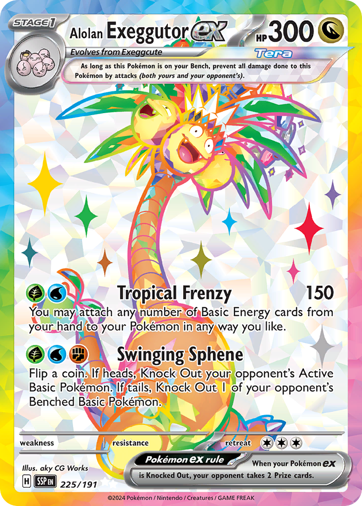 Alolan Exeggutor ex (225/191) - [Full Art] Surging Sparks (SSP)