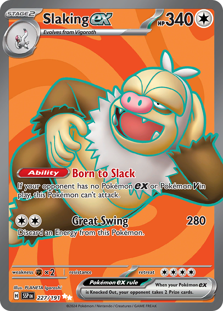 Slaking ex (227/191) - [Full Art] Surging Sparks (SSP)