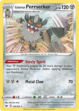 Galarian Perrserker SWSH Base Set (128) - Deck Exclusives (PR)