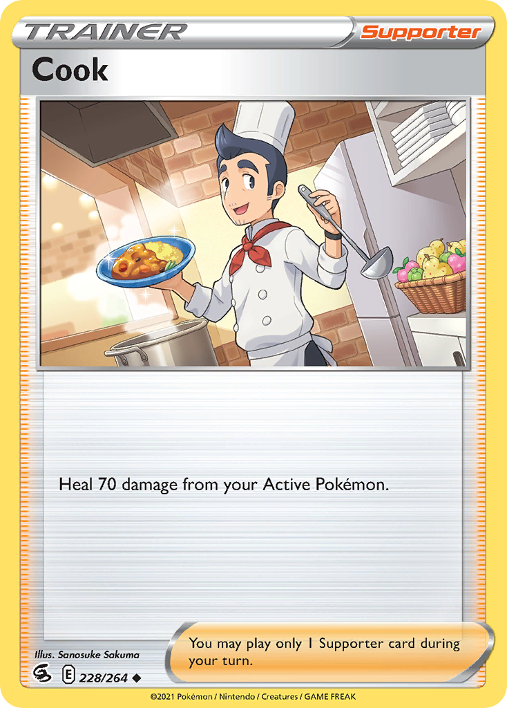Cook (228/264) - [Reverse Holo] Fusion Strike (FST)