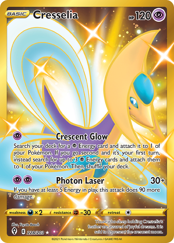 Cresselia (228/203) - [Secret Rare] Evolving Skies (EVS)