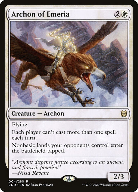 Archon of Emeria (4) - Zendikar Rising (ZNR)