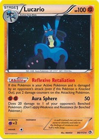 Lucario - 80/113 (Cosmos Holo) (80) - Miscellaneous Cards & Products (MCAP)