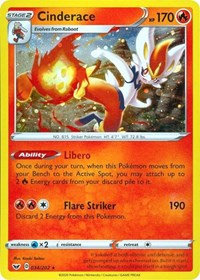 Cinderace - 034/202 (Cosmos Holo) (34) - Miscellaneous Cards & Products (MCAP)