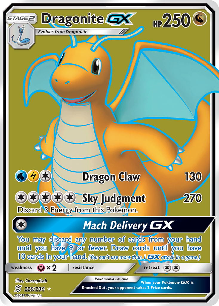 Dragonite-GX (229/236) - [Full Art] Unified Minds (UNM)
