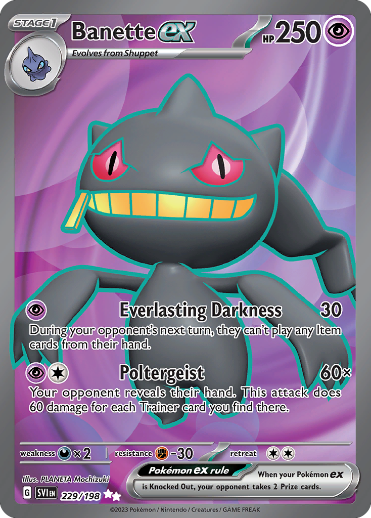Banette ex (229/198) - [Full Art] Scarlet & Violet (SVI)
