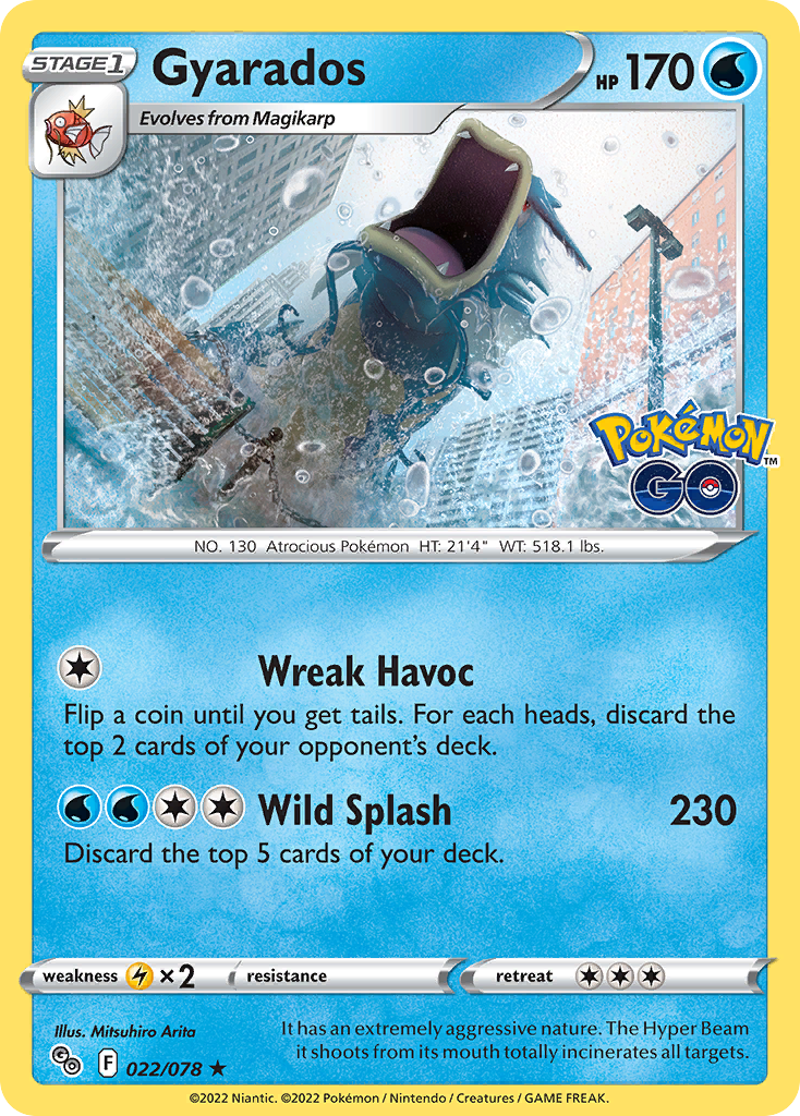 Gyarados (22/78) - [Reverse Holo] Pokemon GO (PGO)