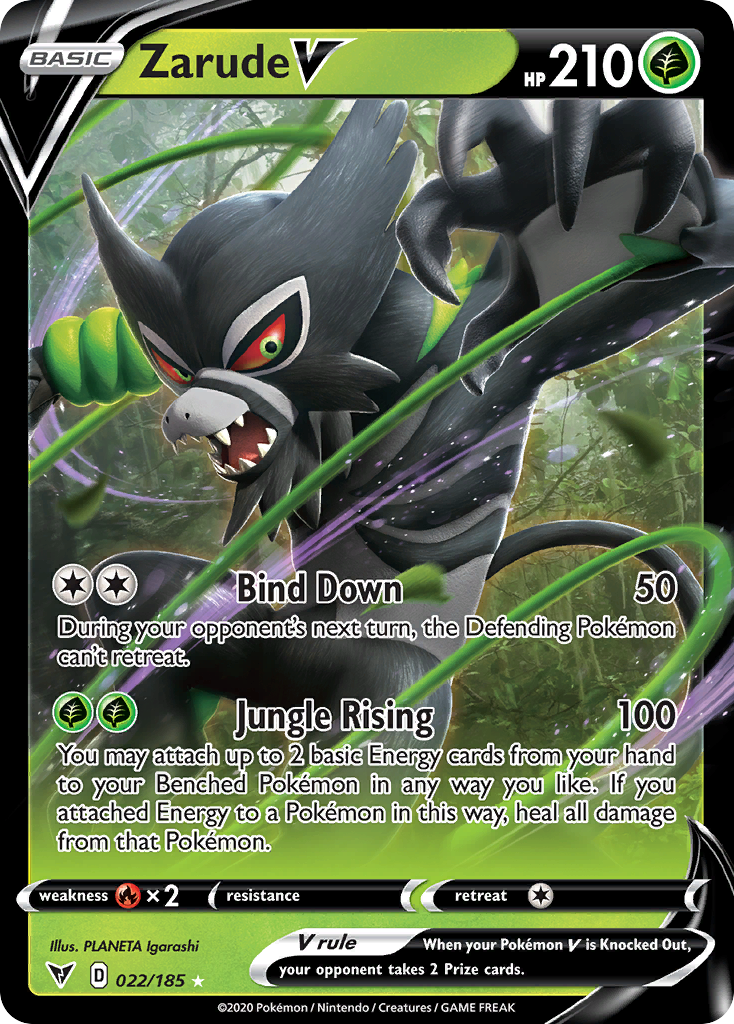 Zarude V (22/185) - [Holo Foil] Vivid Voltage (VIV)