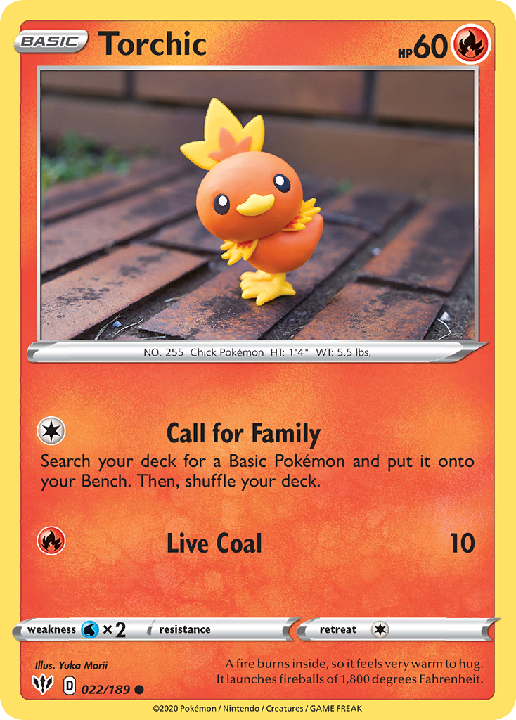 Torchic (22/189) - [Reverse Holo] Darkness Ablaze (DAA)